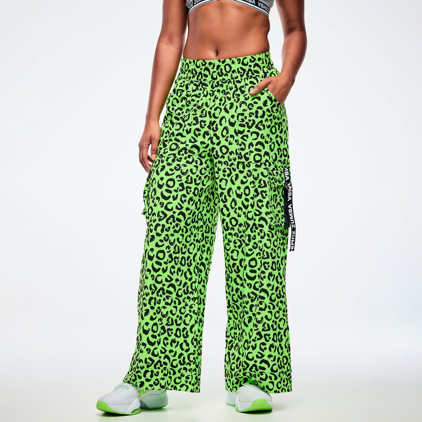 Dale-Z High Waisted Woven Cargo Pants Z1B000929