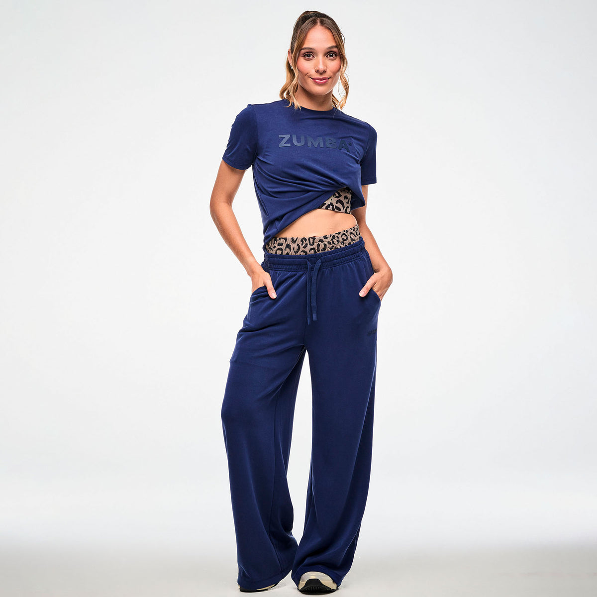 Zumba Modal High Waisted Pants - Let's Go Indigo