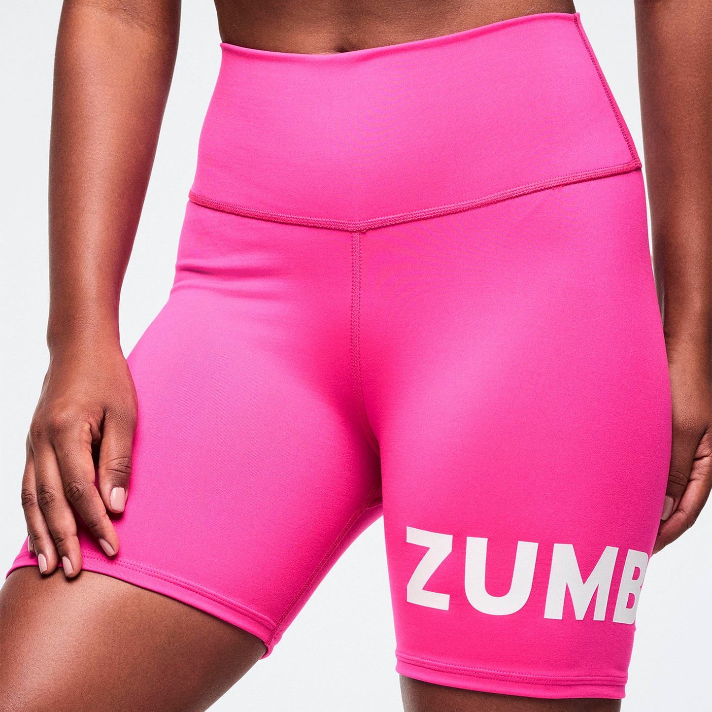 Colour Spree High Waisted Biker Shorts - Pink Z1B000942