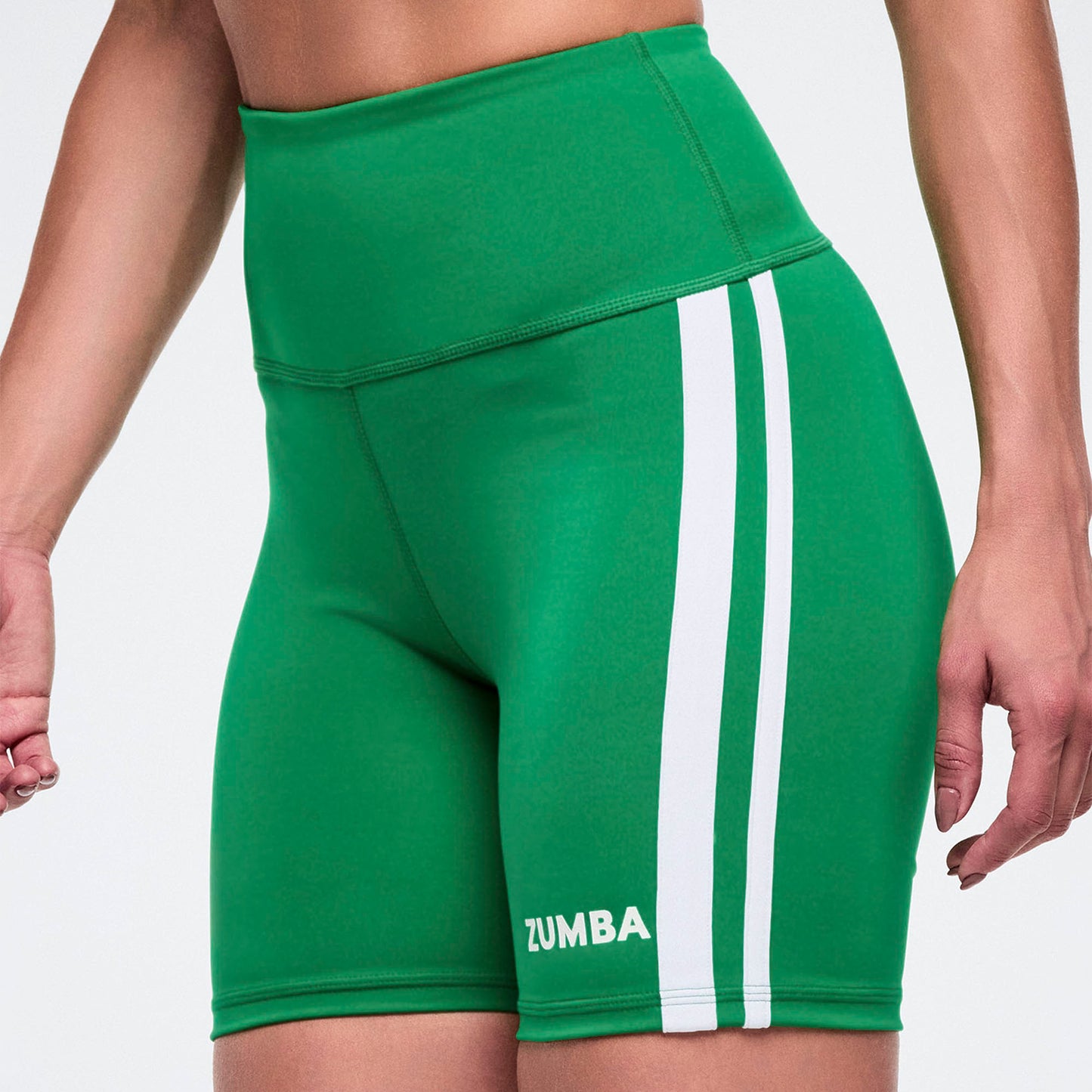 Colour Spree High Waisted Biker Shorts - Green Z1B000943