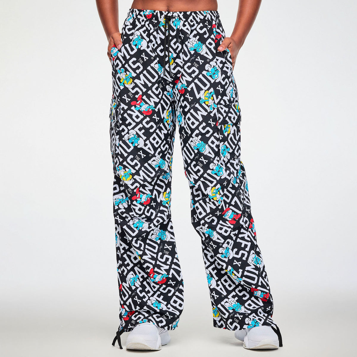 Zumba X The Smurfs Woven Oversized Cargo Pants