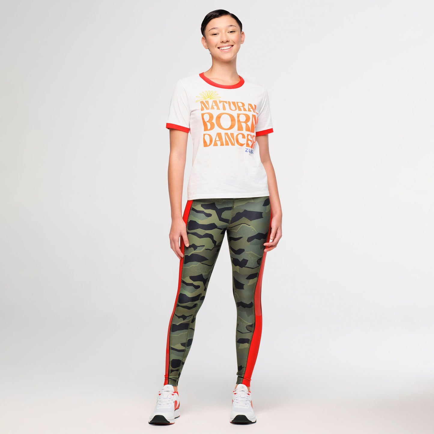 Zumba Explore Ringer Tee - Wear It Out White