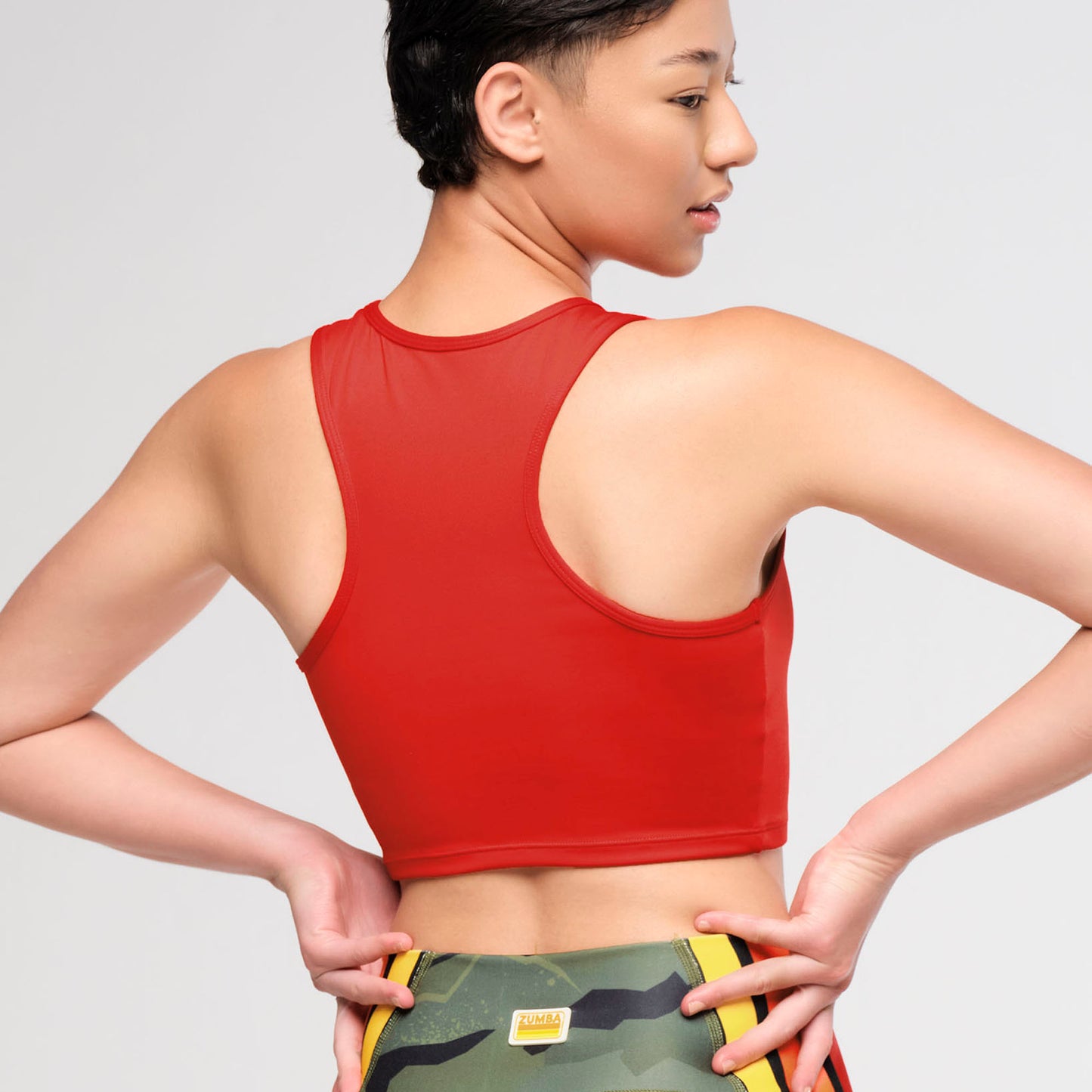 Zumba Explore High Neck Crop Tank