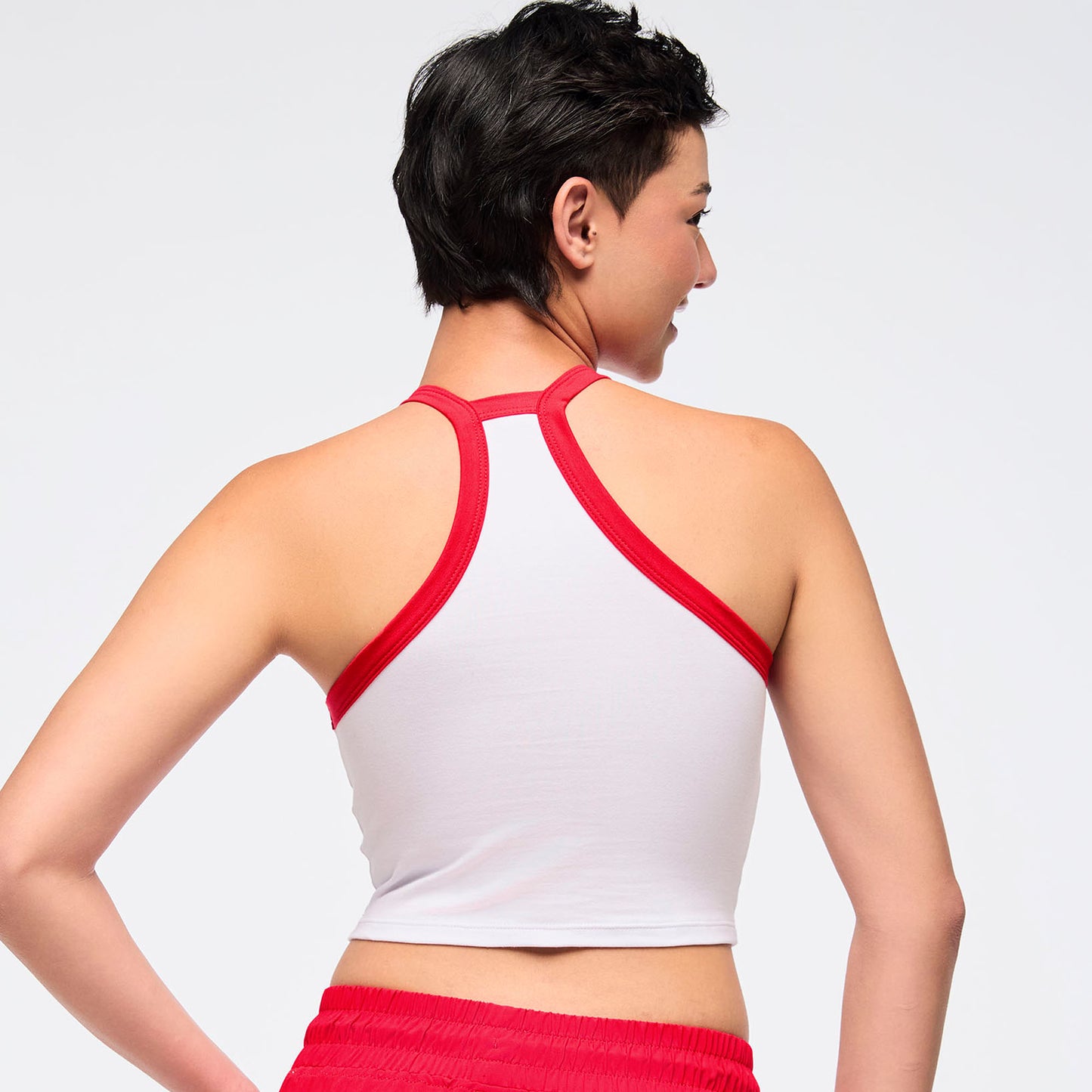 Zumba Love High Neck Crop Cami Tank