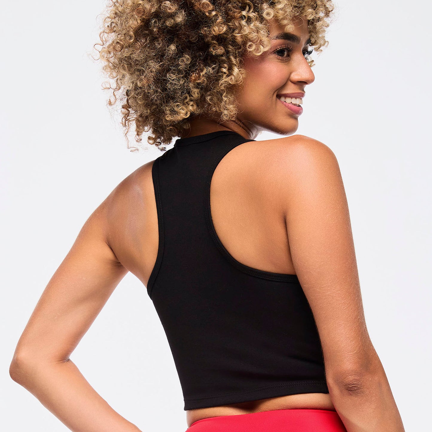 Zumba Love High Neck Mid Crop Tank
