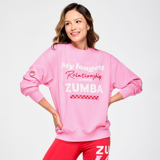 Zumba Love Oversized Pullover Sweatshirt