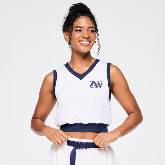 Zumba Out Loud Crop Sweatshirt Vest