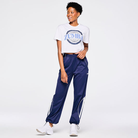 Zumba Out Loud Crew Neck Crop Top