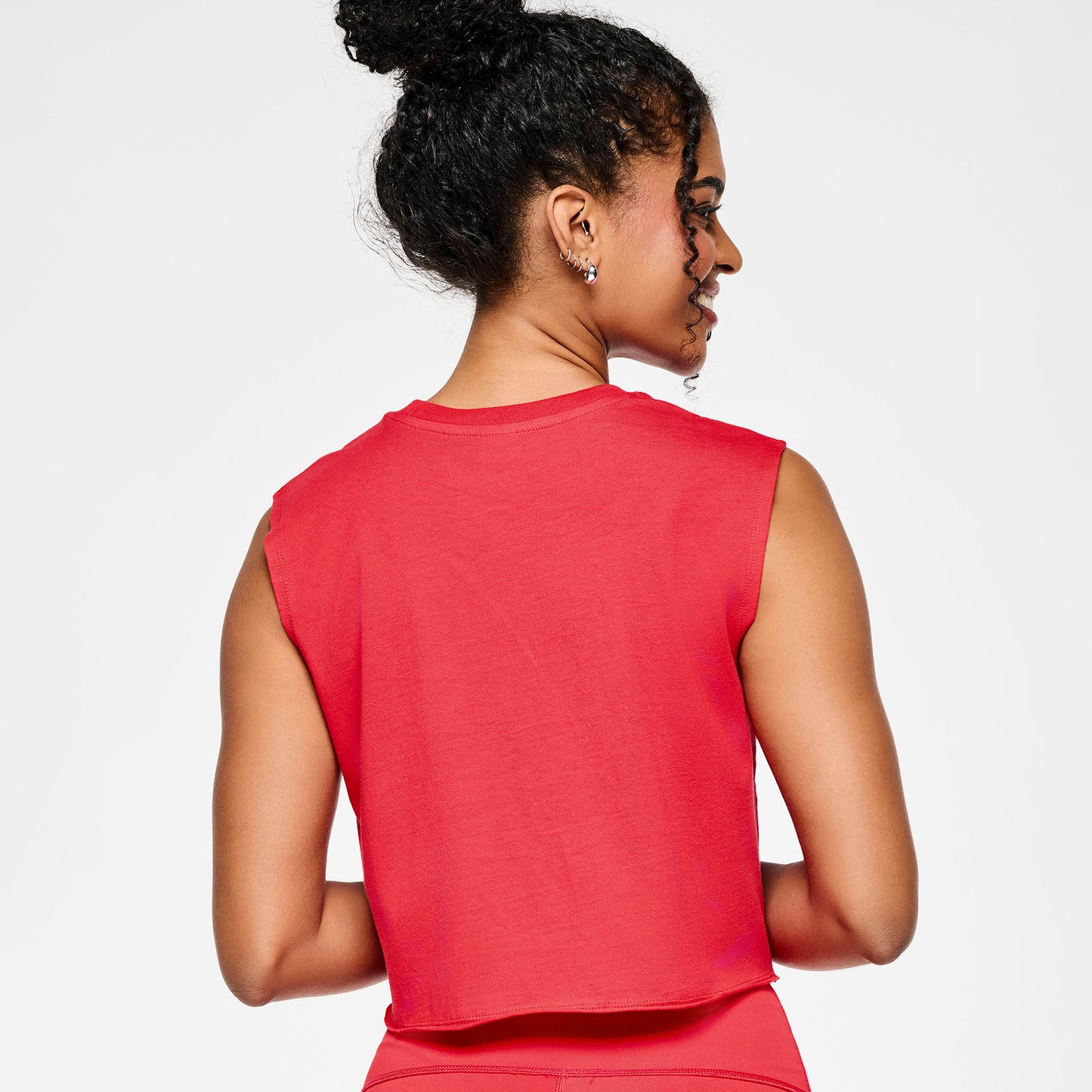 Zumba Love Crew Neck Muscle Crop Tank