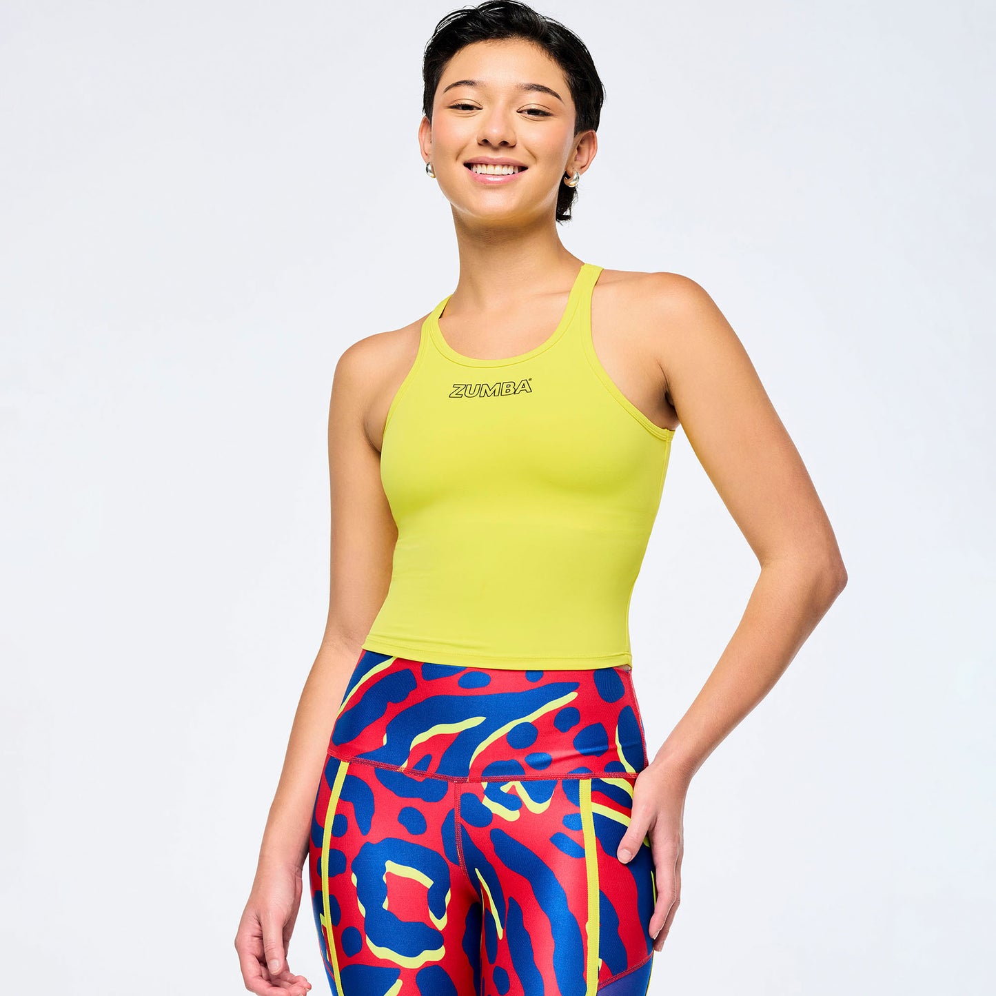 Victory Cami Tank With Shelf Bra - Lemon