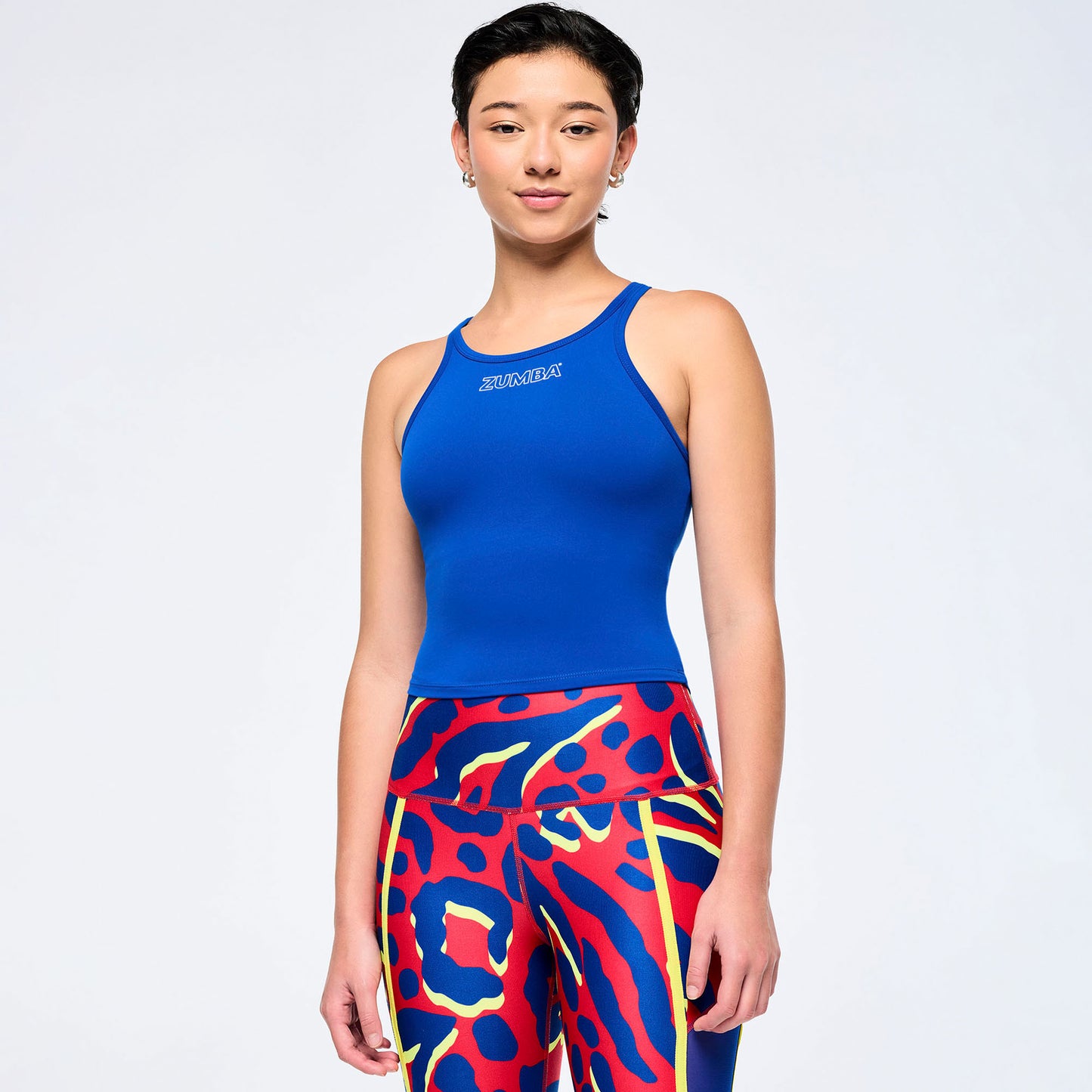 Victory Cami Tank With Shelf Bra - Surfs Up Blue