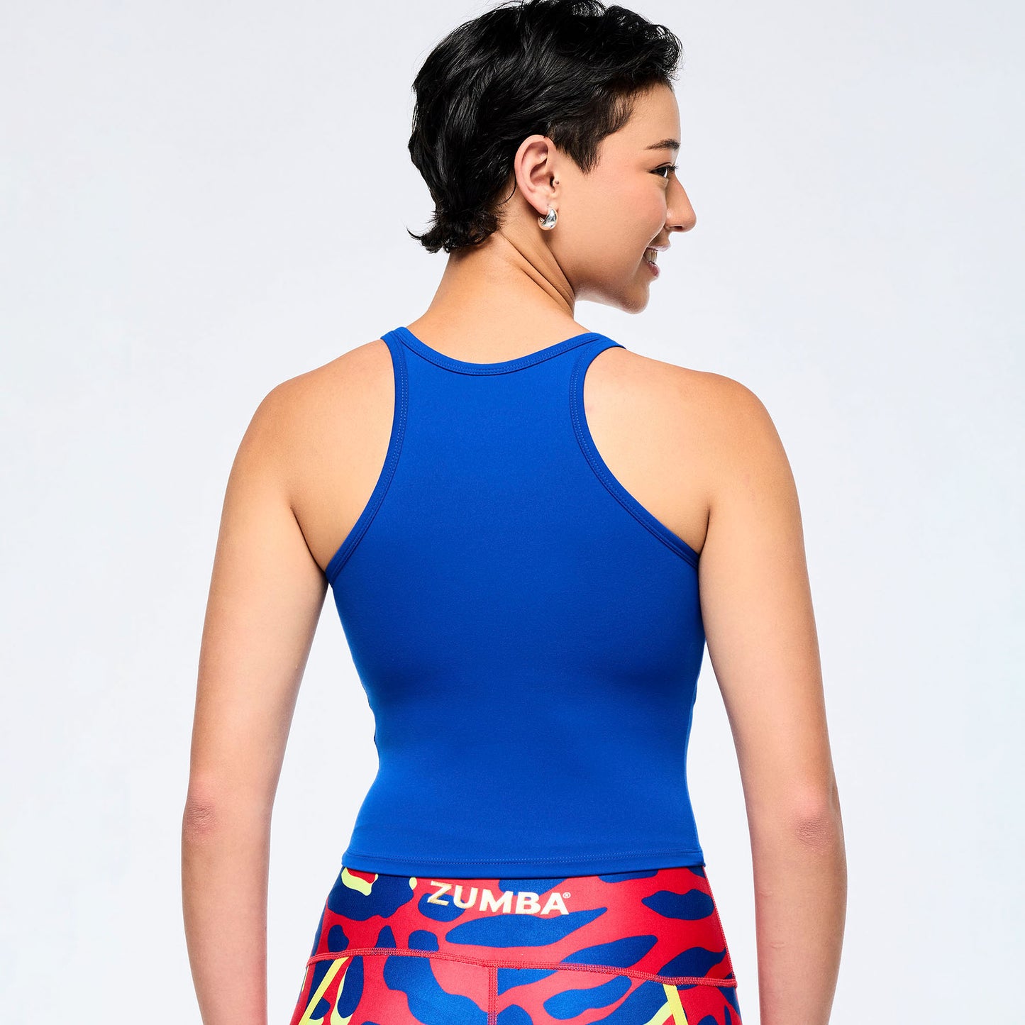 Victory Cami Tank With Shelf Bra - Surfs Up Blue