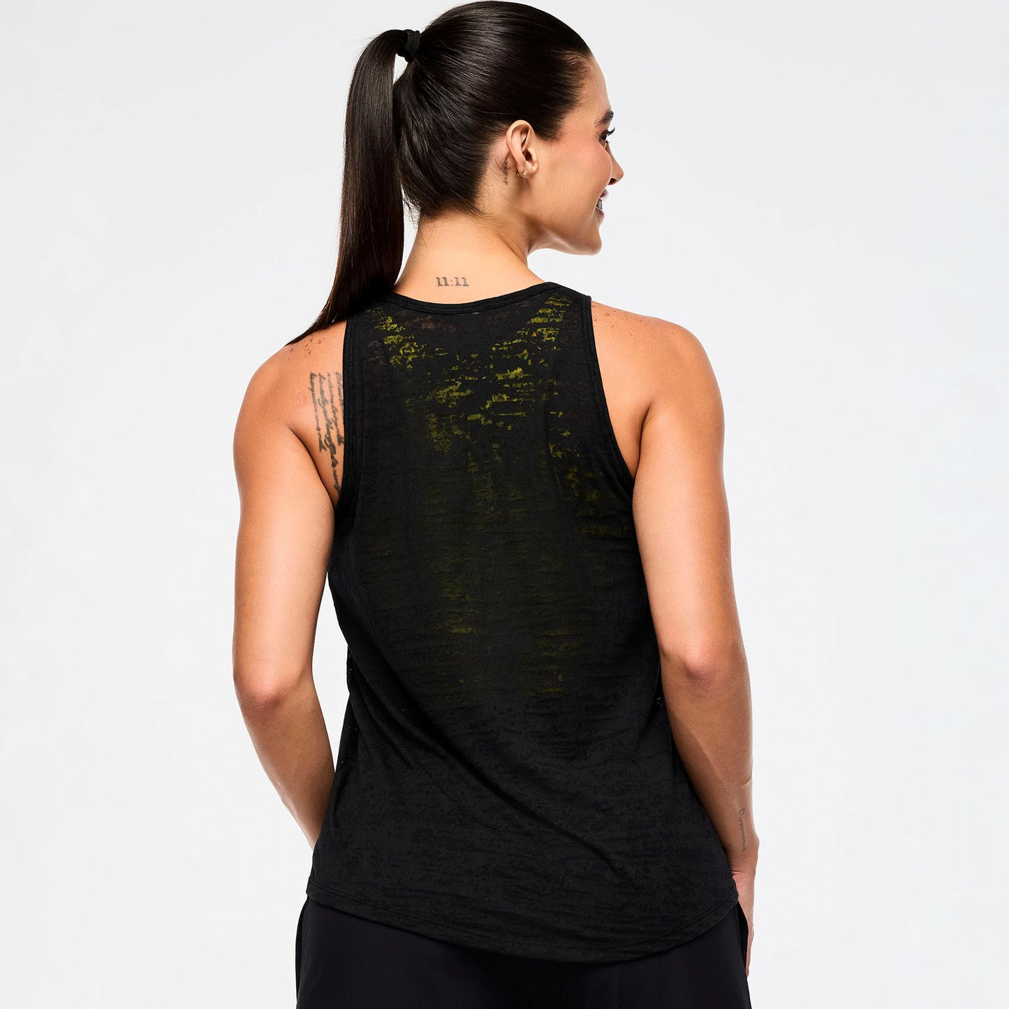 Victory High Low Tank - Black