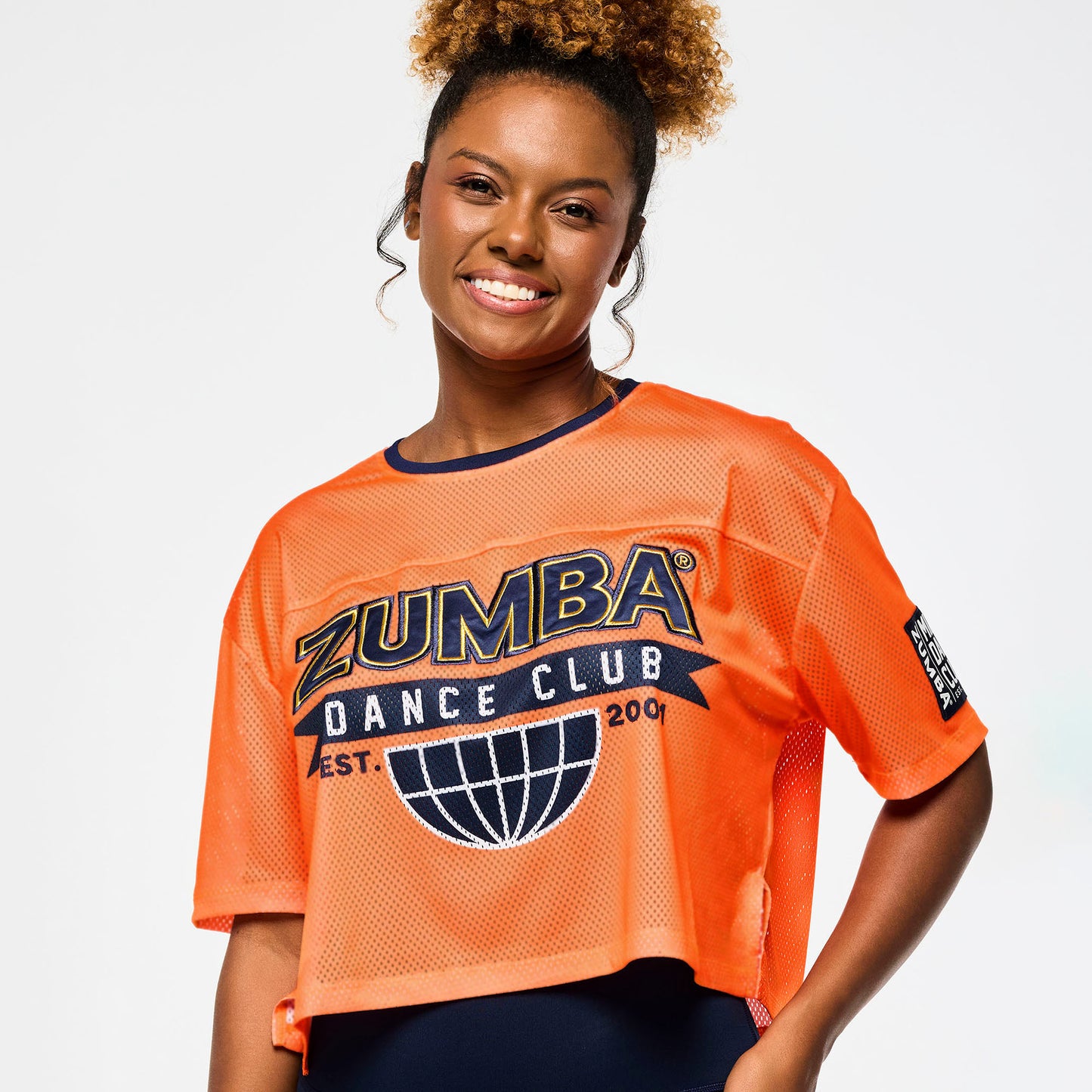 Victory Mesh Boxy Crop Top - Orange You Hot