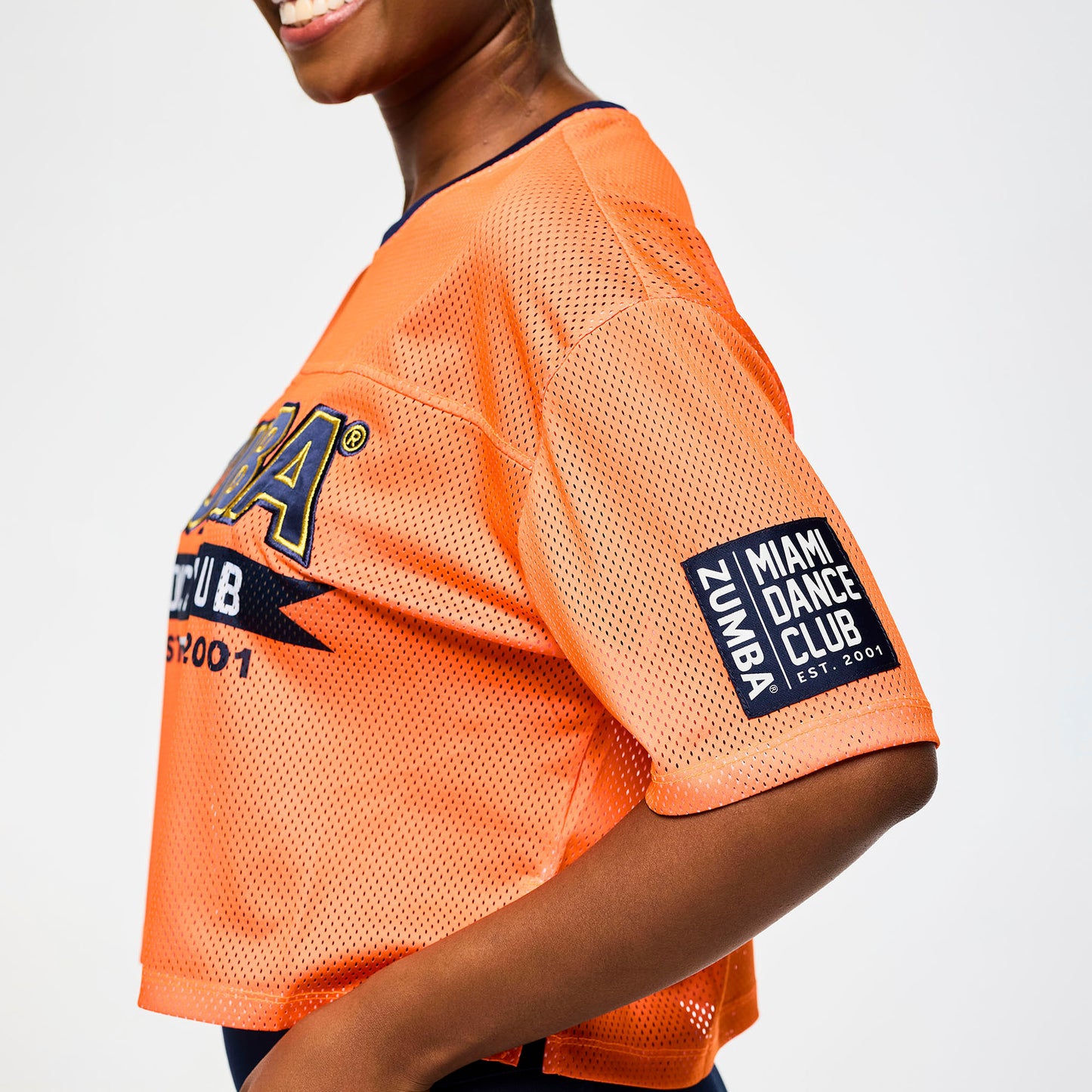 Victory Mesh Boxy Crop Top - Orange You Hot