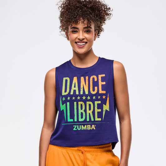 Zumba Libre Loose Muscle Tank - Soft Navy
