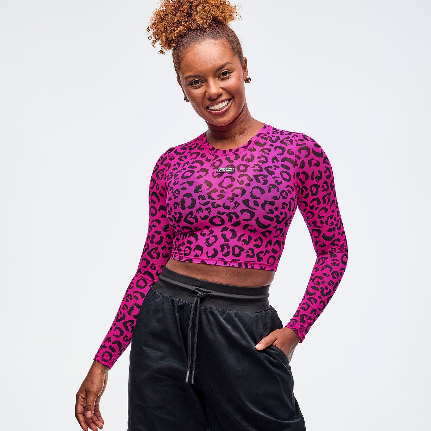 Sizzlin' Long Sleeve Mesh Crop Top