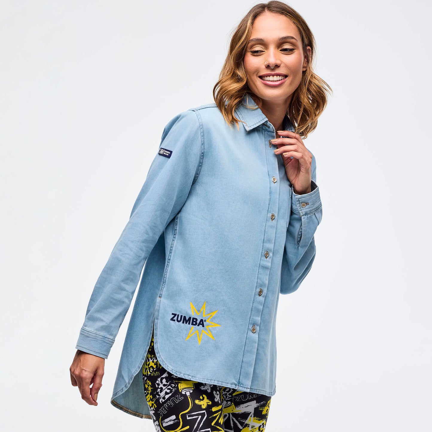 Sizzlin' Long Sleeve High Low Button Down