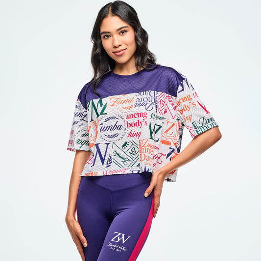 Class of 2001 Mesh Boxy Crop Top Z1T000994
