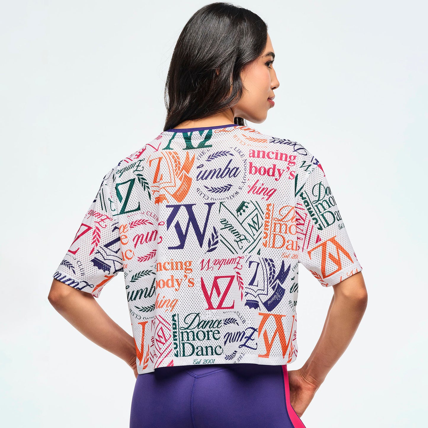 Class of 2001 Mesh Boxy Crop Top Z1T000994