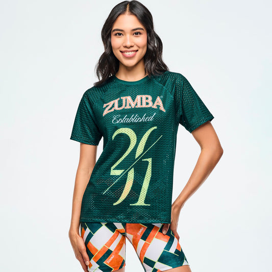 Class of 2001 Mesh Crew Neck Top Z1T000997