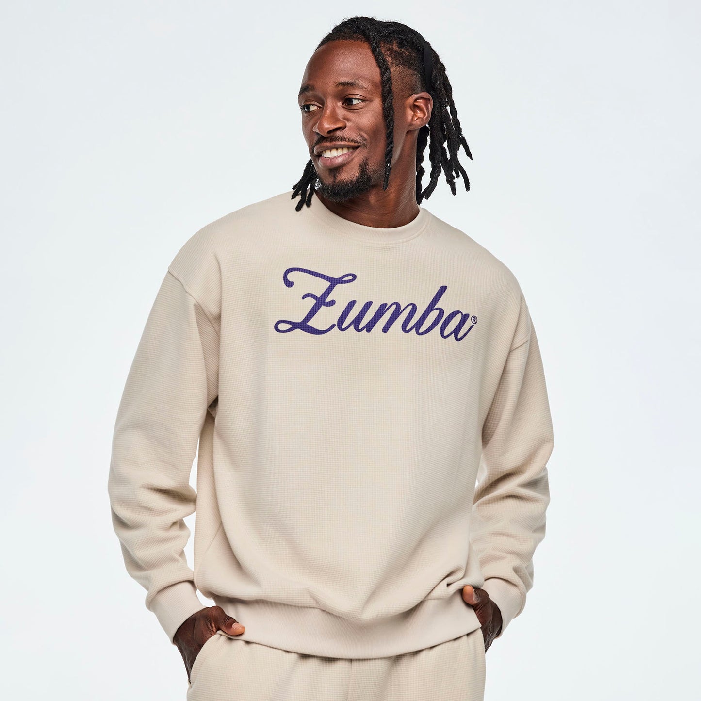Class of 2001 Oversized Pullover Waffle Sweatshirt Z1T001005