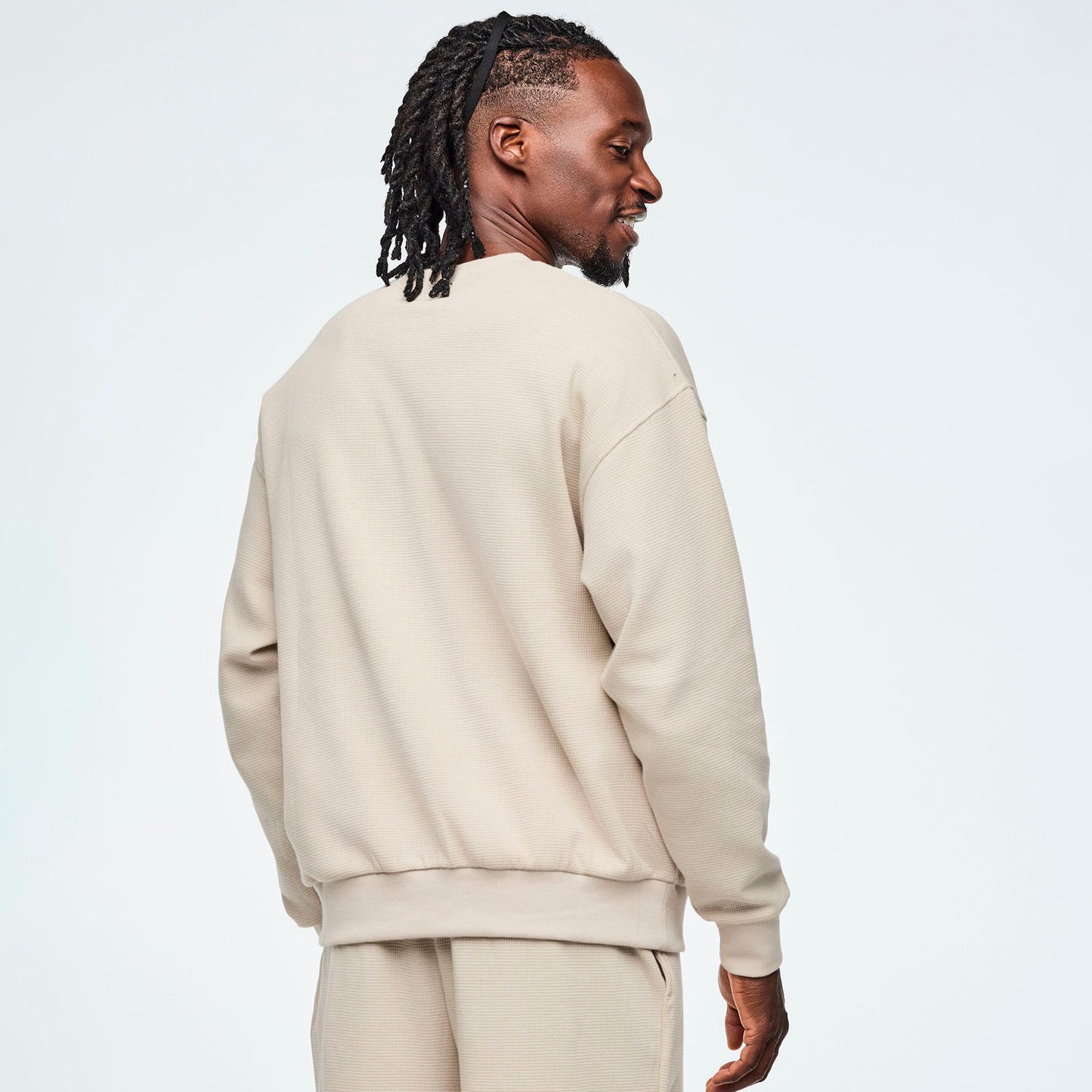 Class of 2001 Oversized Pullover Waffle Sweatshirt Z1T001005