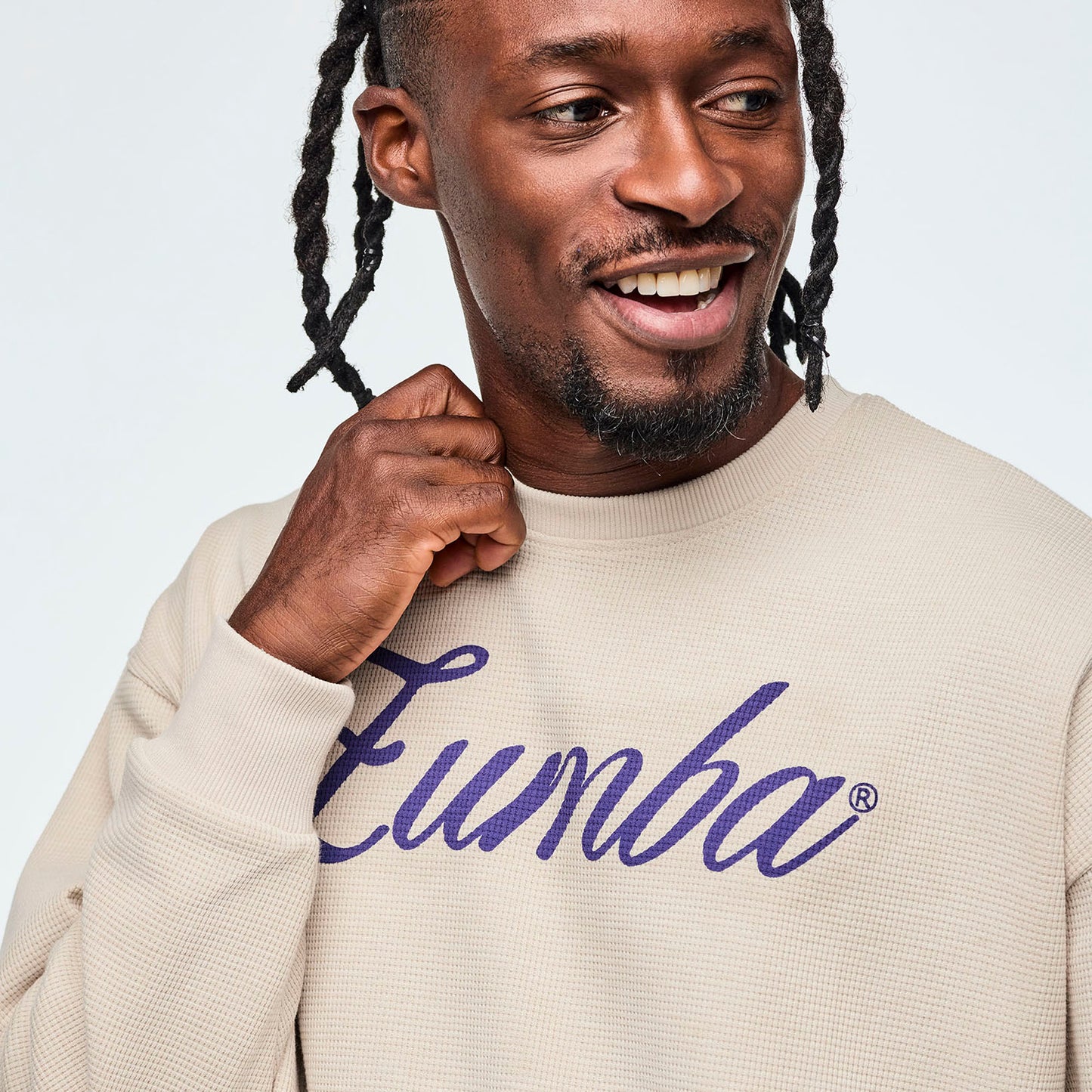 Class of 2001 Oversized Pullover Waffle Sweatshirt Z1T001005