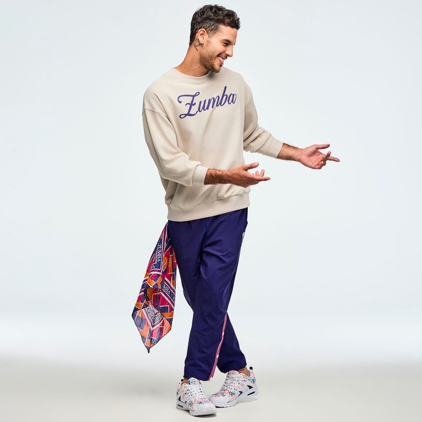Class of 2001 Oversized Pullover Waffle Sweatshirt Z1T001005