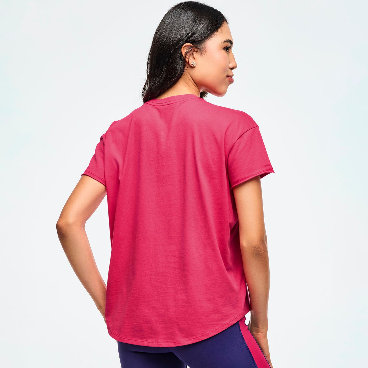 Class of 2001 High Low Crew Neck Top Z1T001008