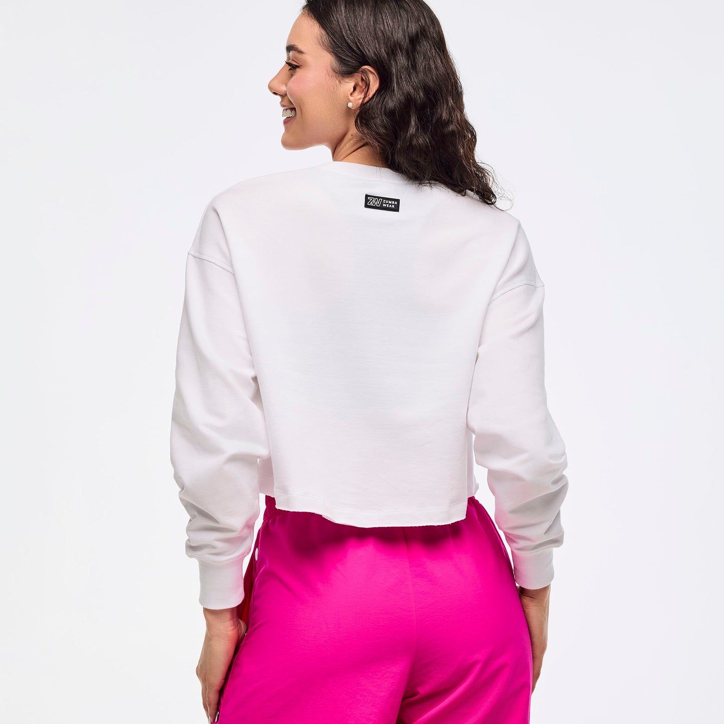 Zumba Libre Long Sleeve Boxy Crop Top