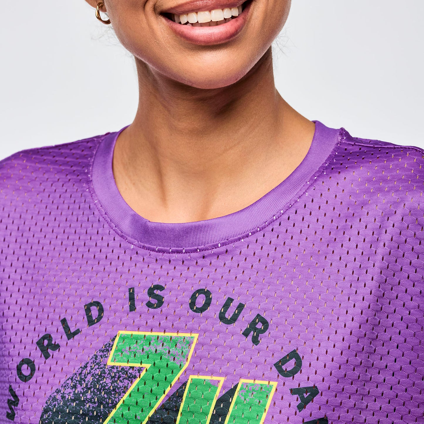 Apres Zumba High Low Crew Neck Top