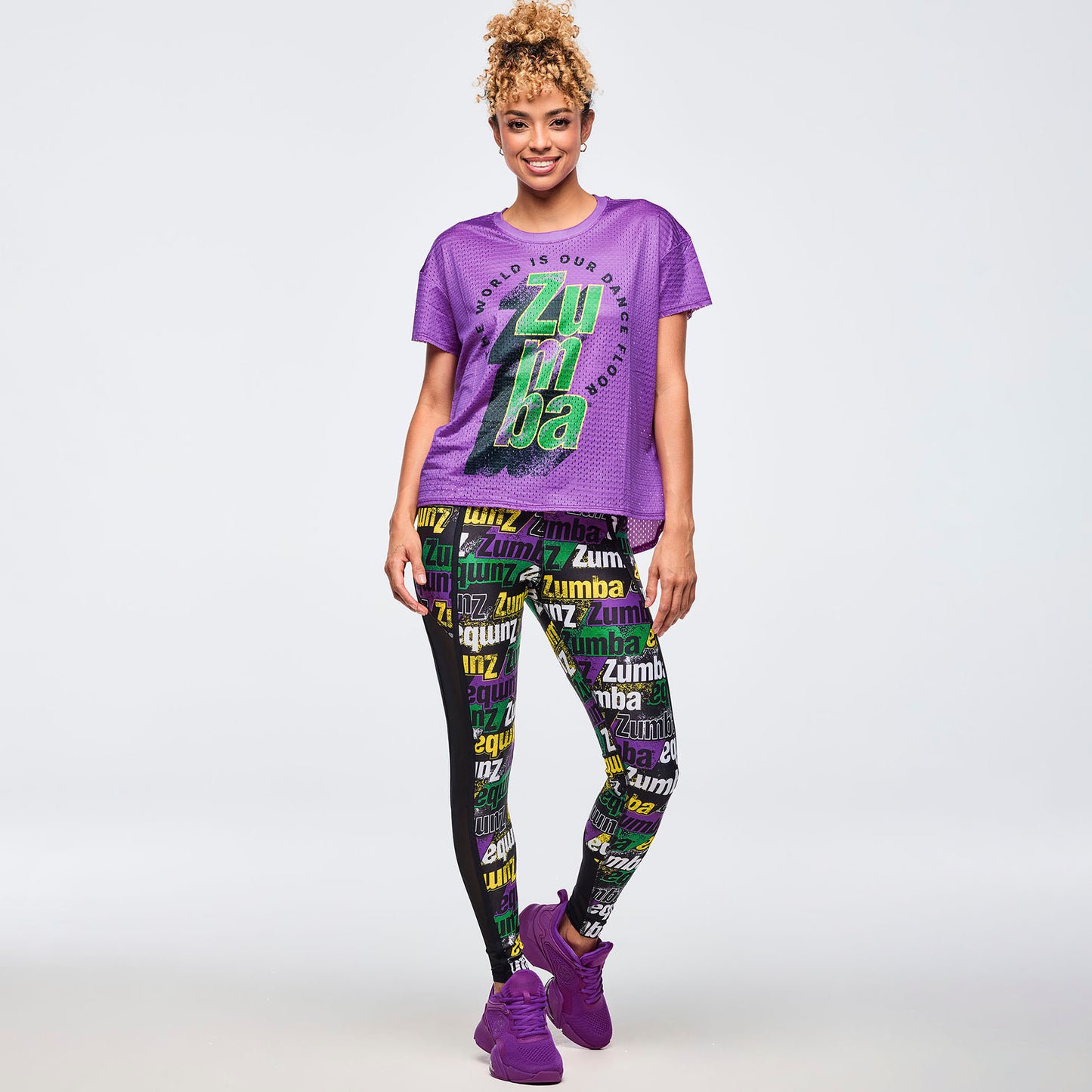 Apres Zumba High Low Crew Neck Top