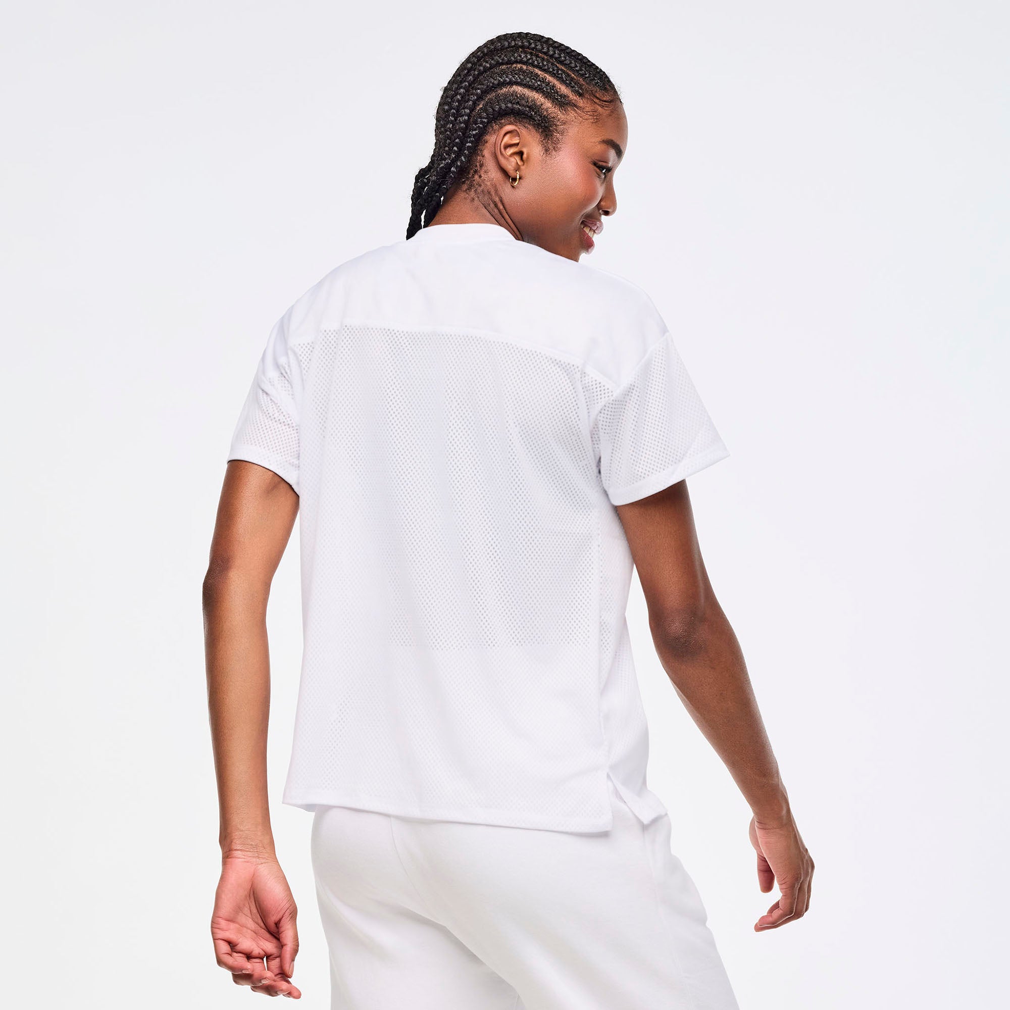 Zumba Sparkle V-Neck Mesh Top - Wear It Out White – Zumba Wear