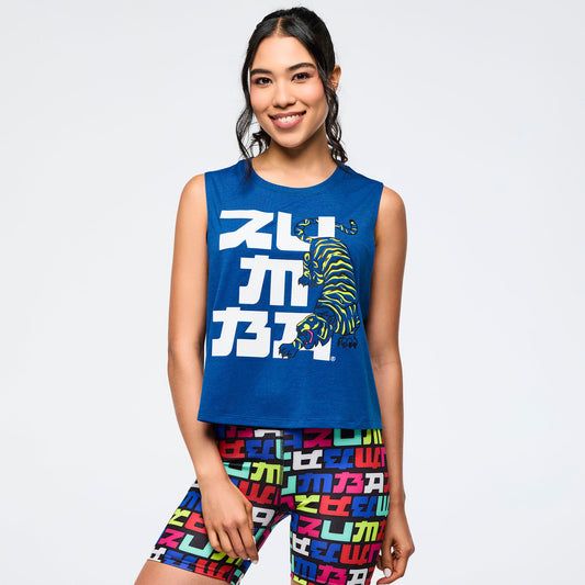 Eastern Flavor Loose Muscle Tank Z1T001056