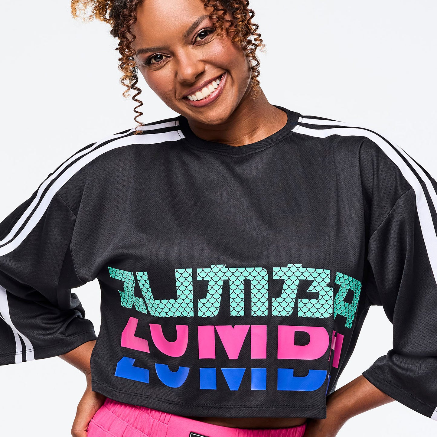 Eastern Flavor Oversized Boxy Crop Top With Strapping Z1T001060