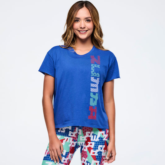 Eastern Flavor High Low Crew Neck Top Z1T001063