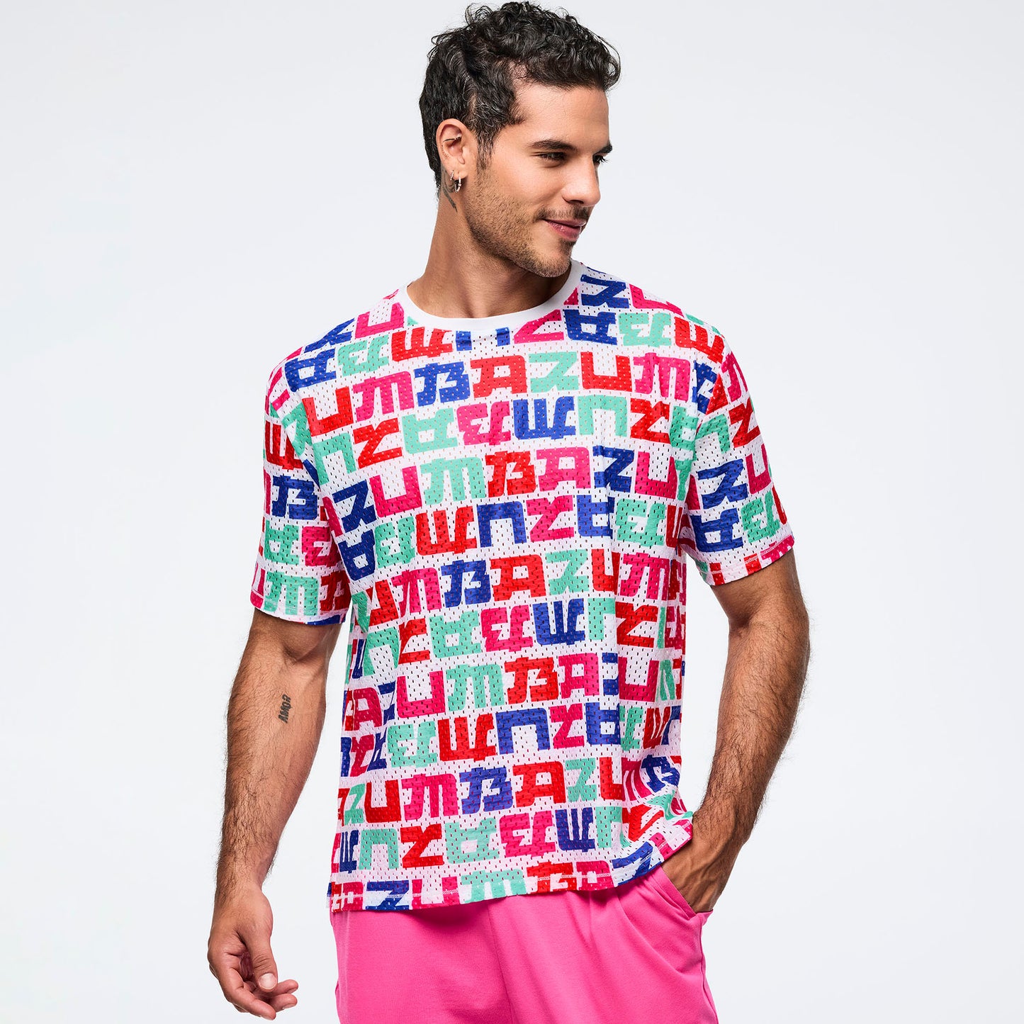 Eastern Flavor Boxy Mesh Top With Side Slits Z1T001065