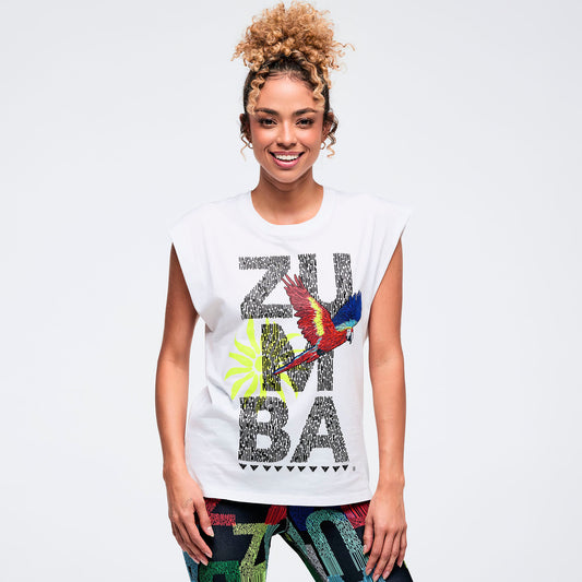 Latin Movement Muscle Tank With Extended Shoulder Z1T001094