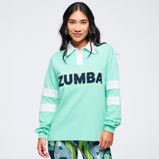 Latin Movement Long Sleeve Polo Z1T001105