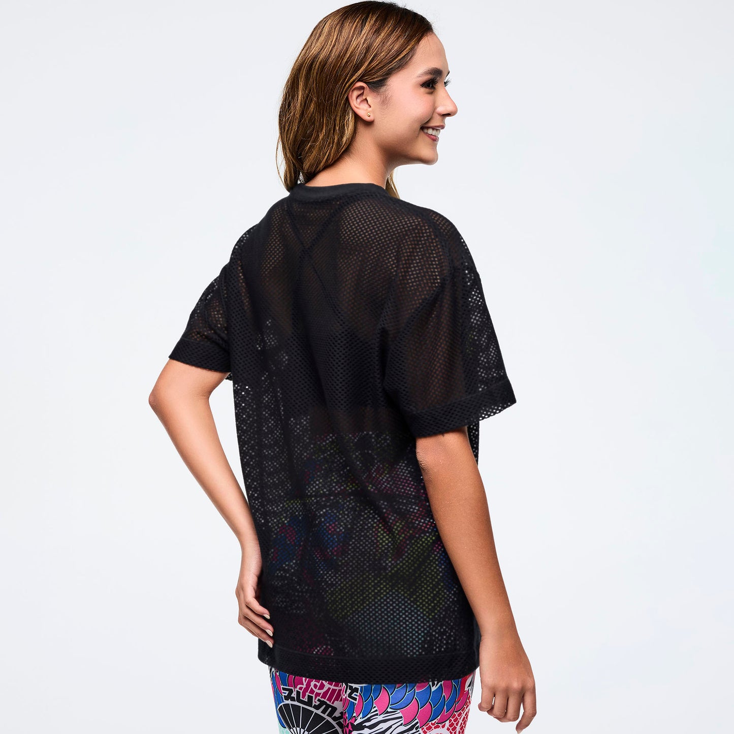 Eastern Flavor Boxy Mesh Top Z1T001110