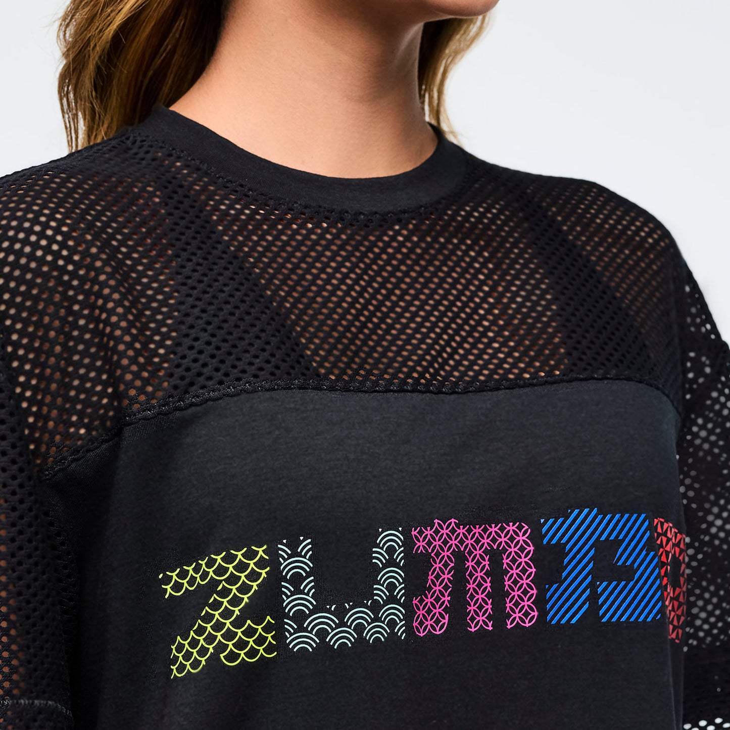 Eastern Flavor Boxy Mesh Top Z1T001110