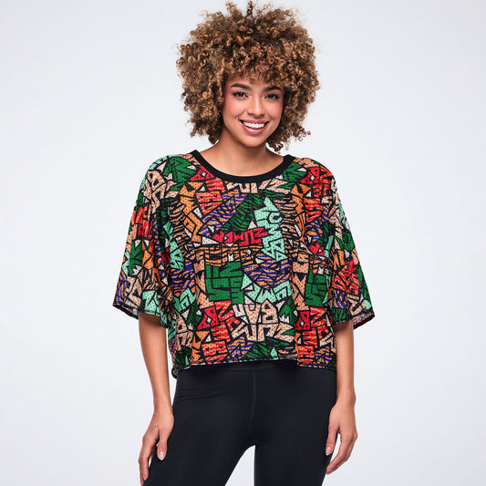 Wildbeat Boxy Dolman Crop Top Z1T001121