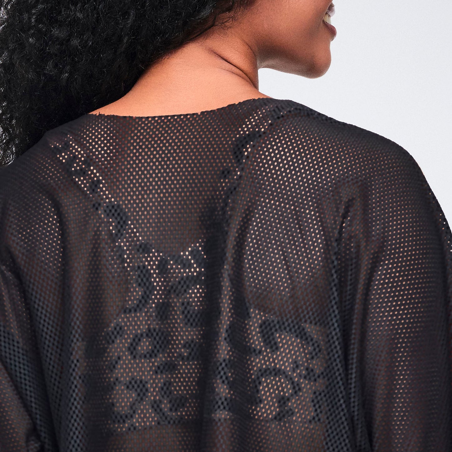 Wildbeat Mesh Front Dolman Top Z1T001130