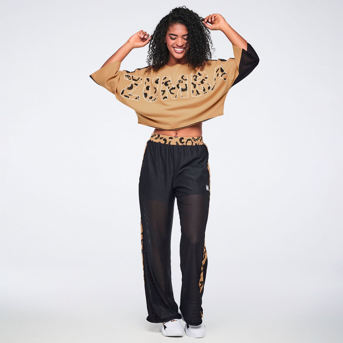 Wildbeat Mesh Front Dolman Top Z1T001130