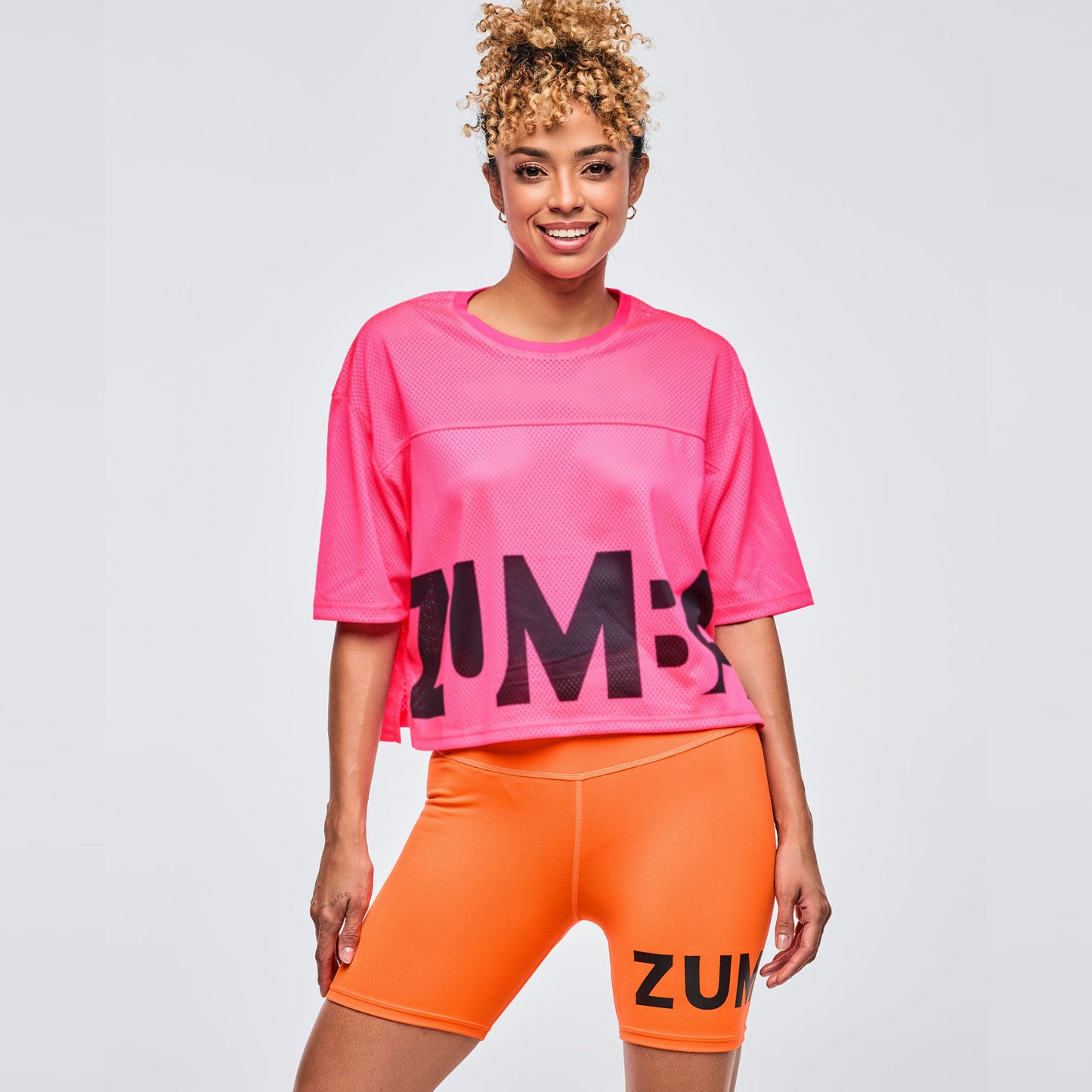Neon Mesh Boxy Crop Top - Gumball
