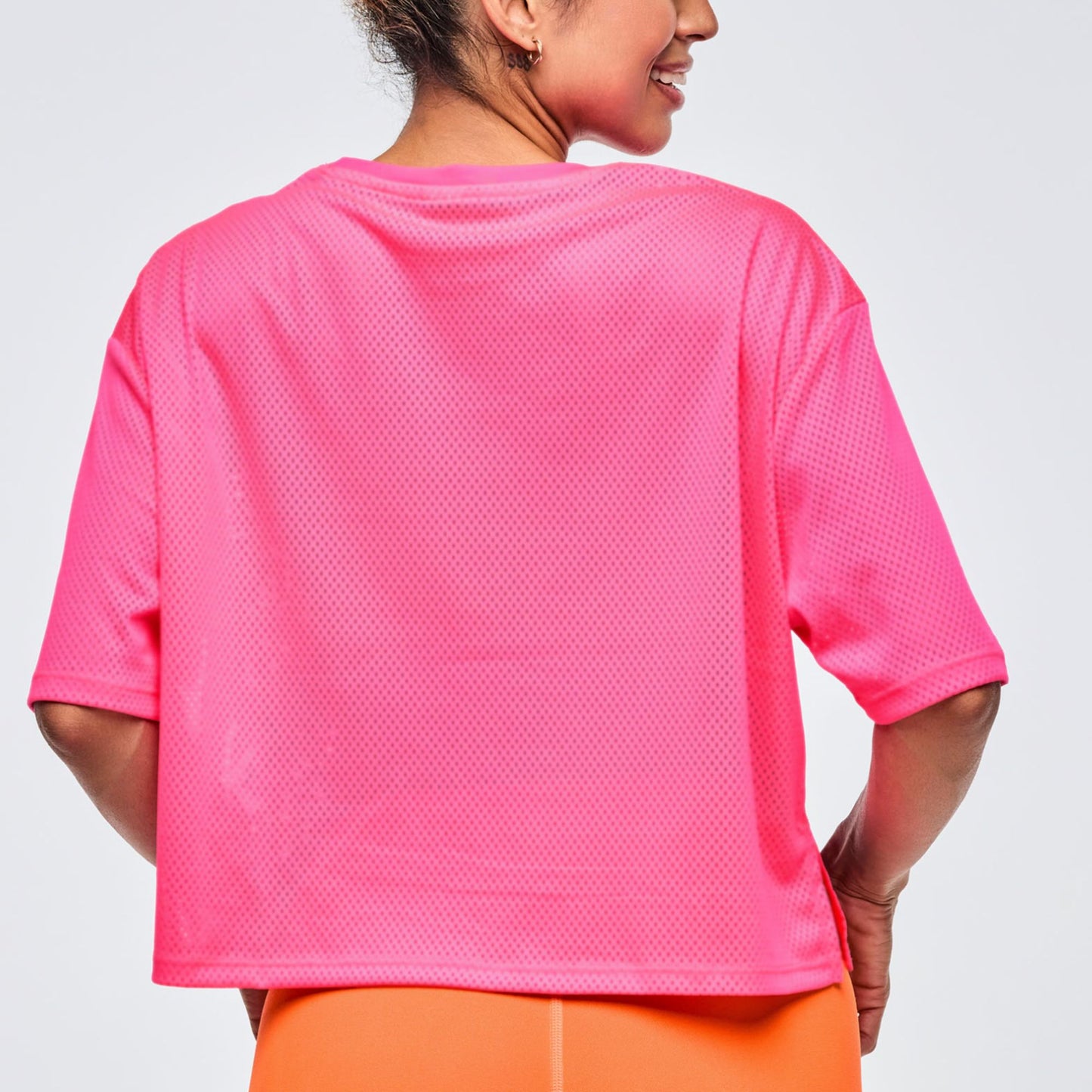 Neon Mesh Boxy Crop Top - Gumball