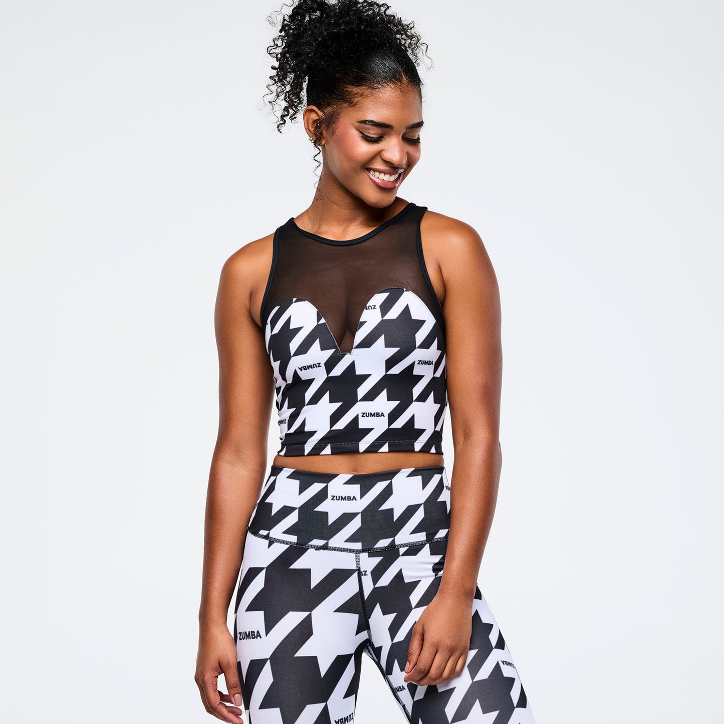 Zumba Amour Magic High Neck Crop Tank Z1T001145