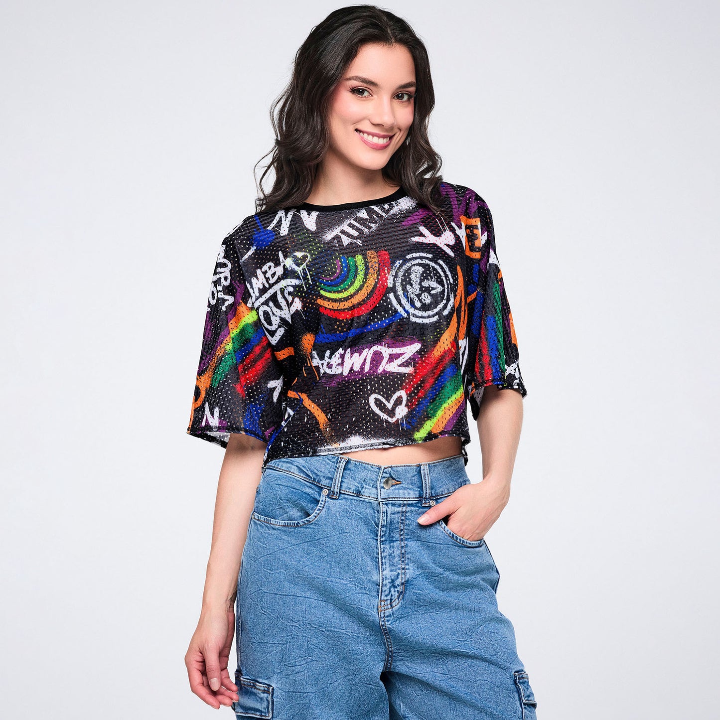 Pride Boxy Dolman Crop Top Z1T001150