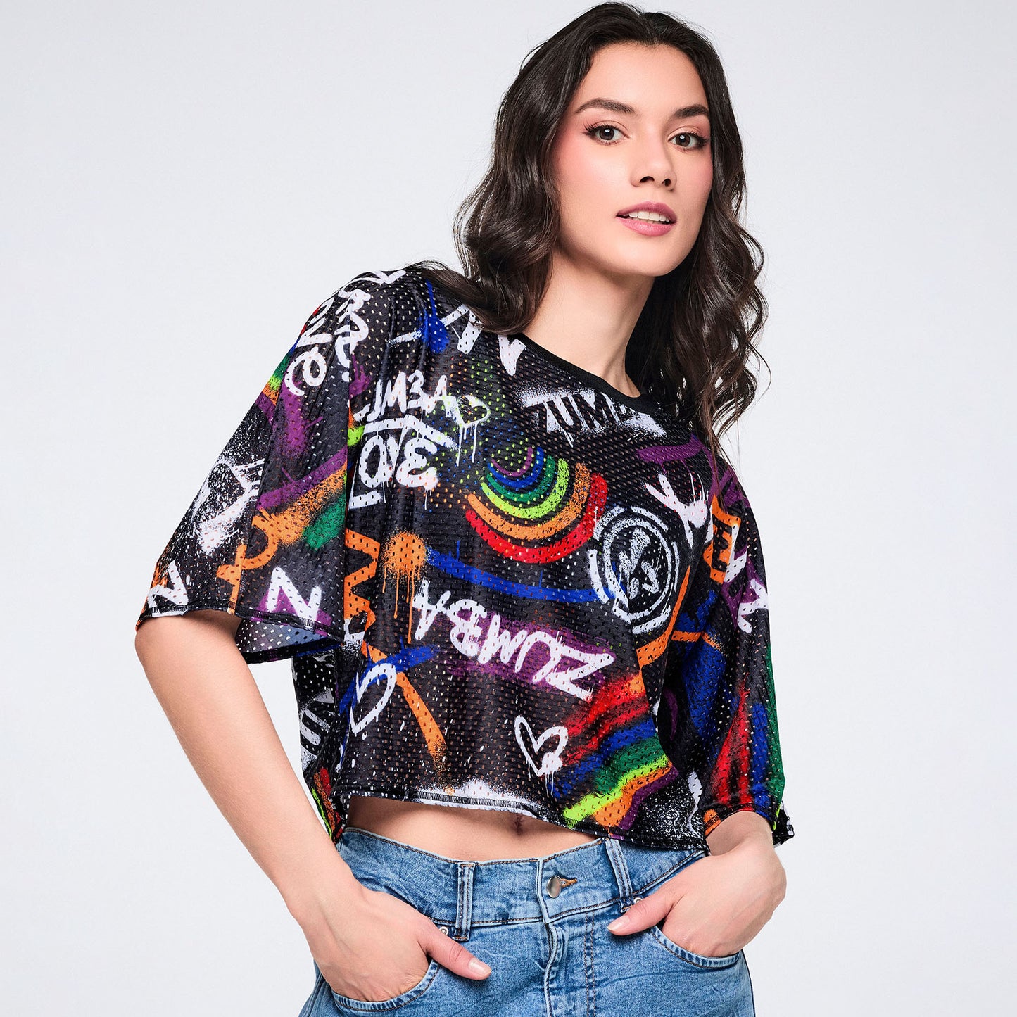 Pride Boxy Dolman Crop Top Z1T001150